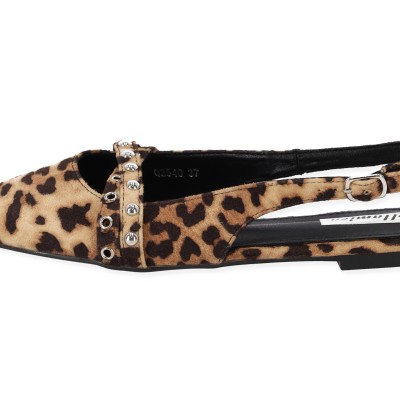Bellamica Γοβάκι Open Heel Μυτερά με Διπλά Λουράκια