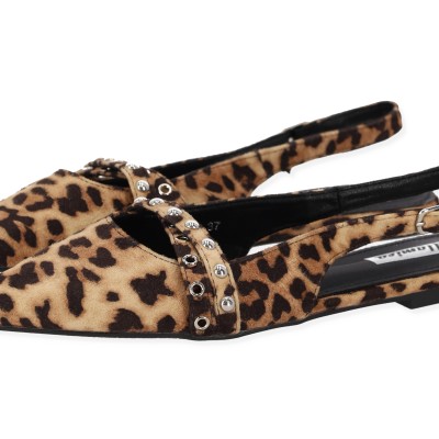 Bellamica Γοβάκι Open Heel Μυτερά με Διπλά Λουράκια
