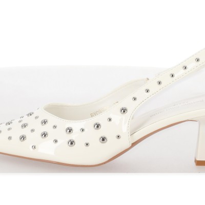 LA BOTTINE SOURIANTE PARIS Γοβάκια Μυτερά Slingback με Τρουκς