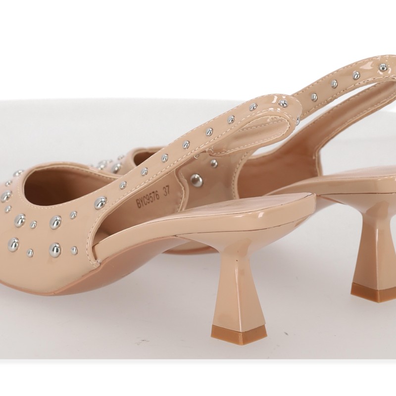 LA BOTTINE SOURIANTE PARIS Γοβάκια Μυτερά Slingback με Τρουκς