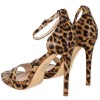 CIADEA Γυναικείο Πέδιλο Leopard Print με Λουράκι