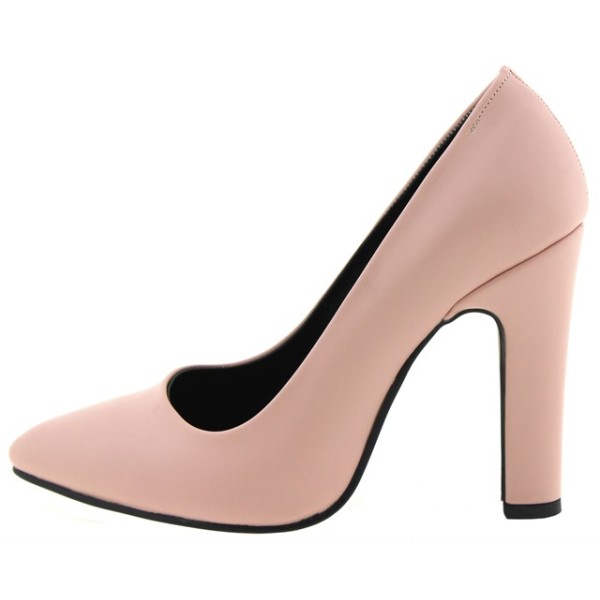 Paylan Heel With Chunky Heel In Pink Leather