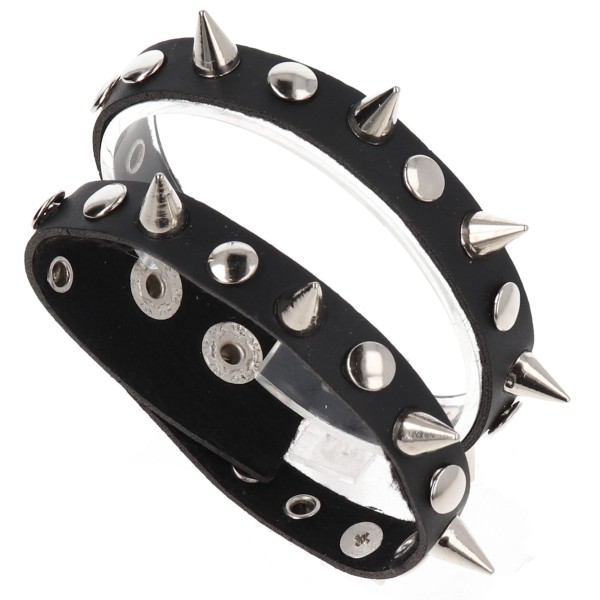 Βραχιόλι Δερματίνη Διπλό με τρουκς