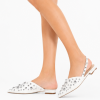SIMIUS Mules Μυτερά Flat με Τρουκς