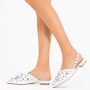 SIMIUS Mules Μυτερά Flat με Τρουκς