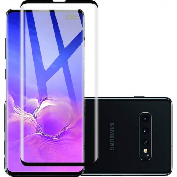 Fullscreen Tempered Glass Μαύρο (Samsung Galaxy S10)