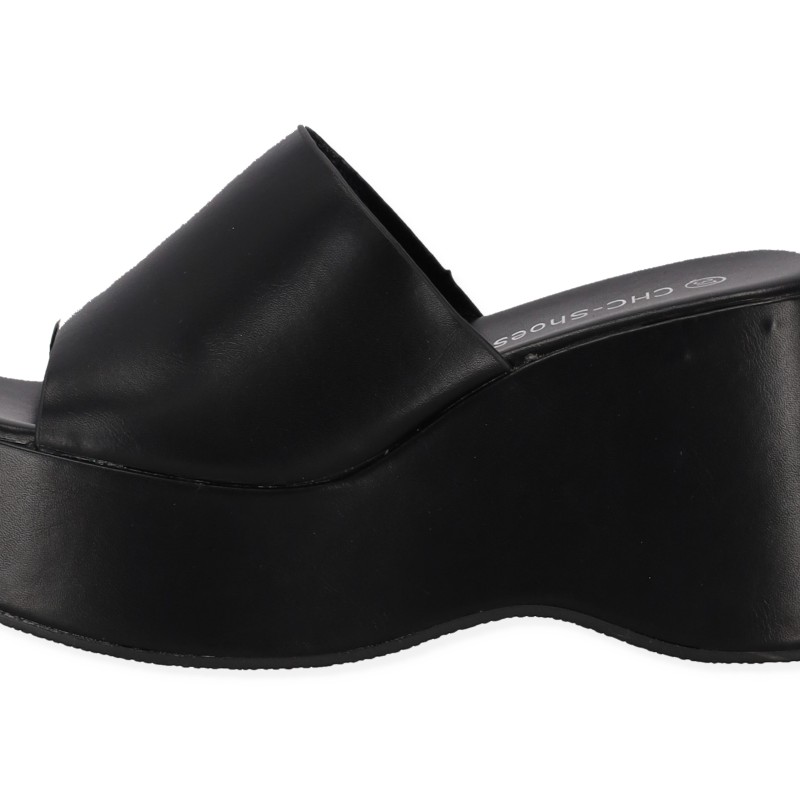 CHC-Shoes Πλατφόρμα - Παντόφλα Γυναικεία Δερματίνη