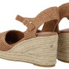 Ideal Shoes Γυναικεία Ψάθινη Πλατφόρμα Μεσαίου Τακουνιού