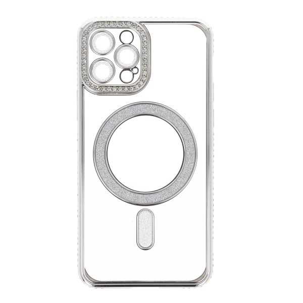 IRIS Back Cover Θήκη Σιλικόνης Με Τζαμάκι Κάμερας, Magsafe, Στρασάκια Και Γκλίτερ (Iphone 12 Pro)