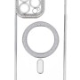 Back Cover Θήκη Σιλικόνης Με Τζαμάκι Κάμερας, Magsafe, Στρασάκια Και Γκλίτερ (Iphone 13 Pro Max)