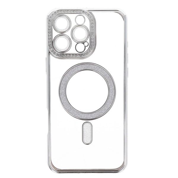 Siipro Back Cover Θήκη Σιλικόνης Με Τζαμάκι Κάμερας, Magsafe, Στρασάκια Και Γκλίτερ (Iphone 16 Pro Max)