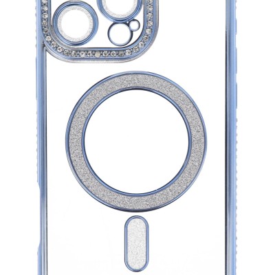 Siipro Back Cover Θήκη Σιλικόνης Με Τζαμάκι Κάμερας, Magsafe, Στρασάκια Και Γκλίτερ (Iphone 16 Pro Max)