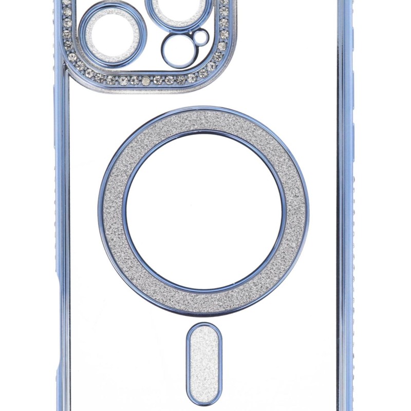 Siipro Back Cover Θήκη Σιλικόνης Με Τζαμάκι Κάμερας, Magsafe, Στρασάκια Και Γκλίτερ (Iphone 16 Pro Max)