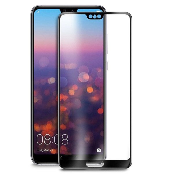 Fullscreen Tempered Glass Μαύρο (Huawei P20 Pro & Huawei P20 Plus)