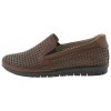 AYAKKABI Leather Women's Ballerina Shoes Perforated Upper