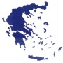 Αυτοκόλλητο Αυτοκινήτου Χάρτης Ελλάδας Σκούρο Μπλε