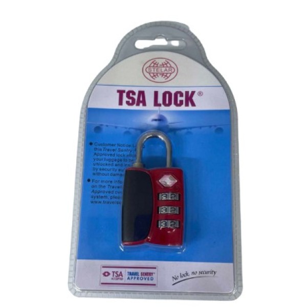Tsa Lock Λουκέτο Ασφαλείας με Κωδικό  -Κόκκινο