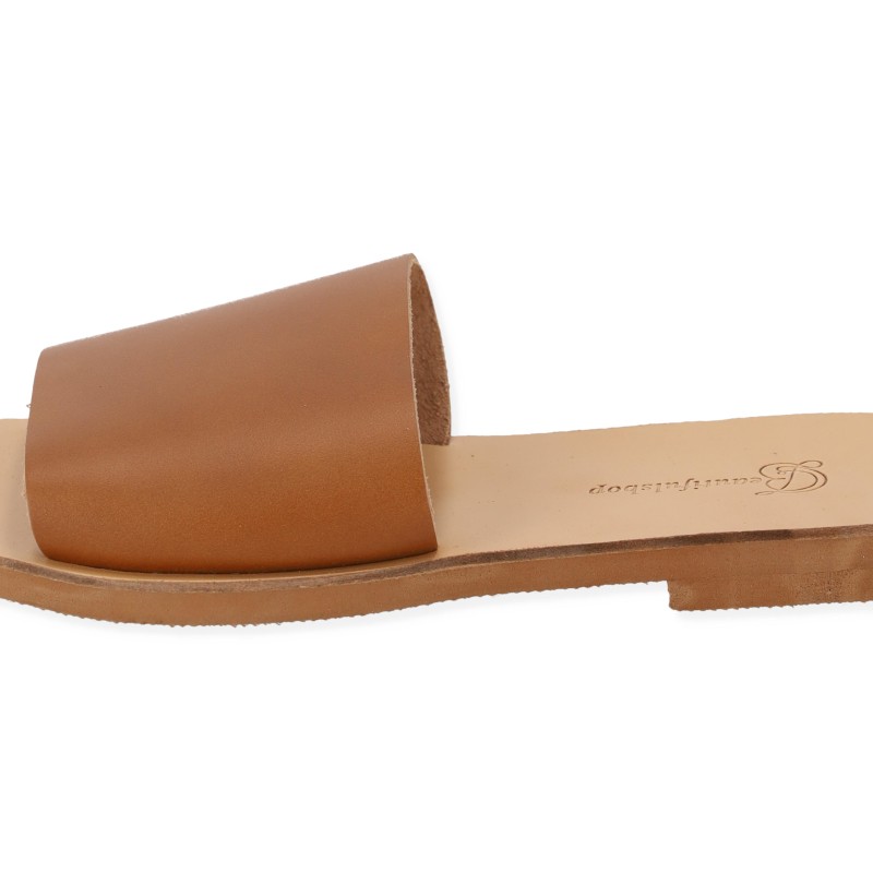 Beautifulshop Γυναικείες Παντόφλες απο Γνήσιο Δέρμα