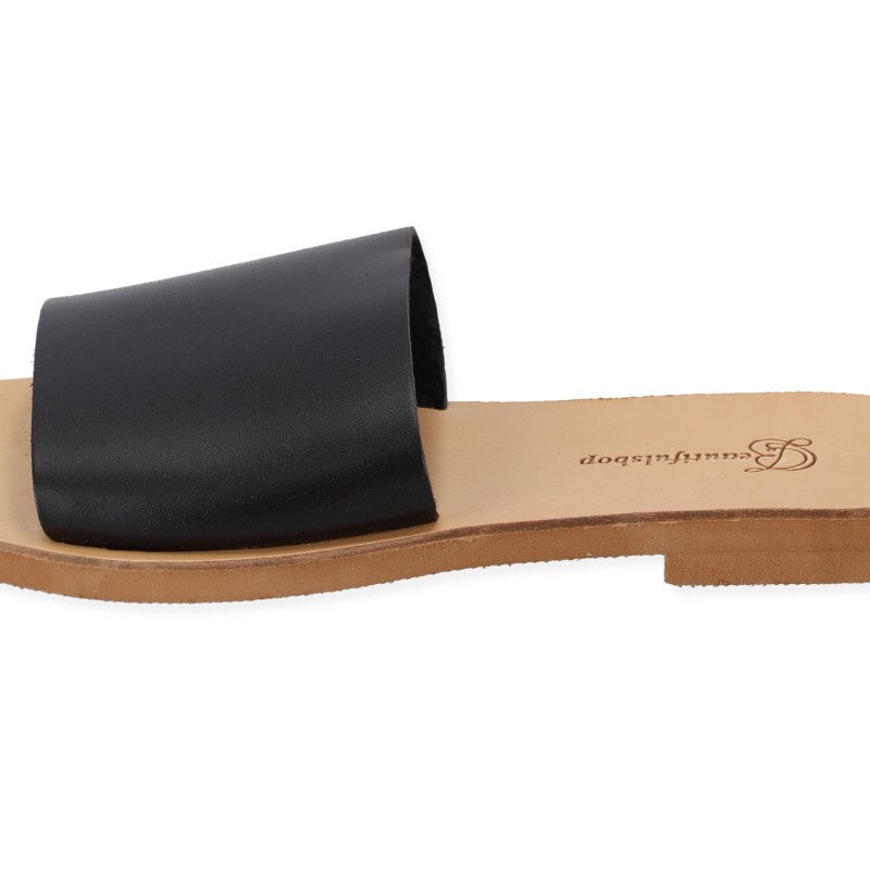 Beautifulshop Γυναικείες Παντόφλες απο Γνήσιο Δέρμα