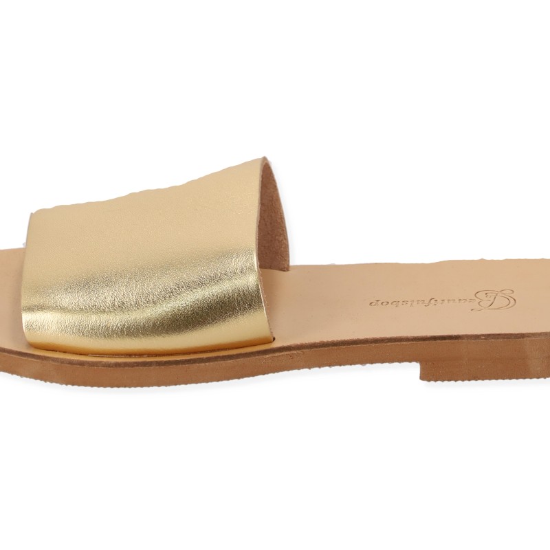 Beautifulshop Γυναικείες Παντόφλες απο Γνήσιο Δέρμα