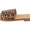 Beautifulshop Γυναικείες Παντόφλες από Γνήσιο Δέρμα - Animal Print