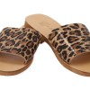Beautifulshop Γυναικείες Παντόφλες από Γνήσιο Δέρμα - Animal Print