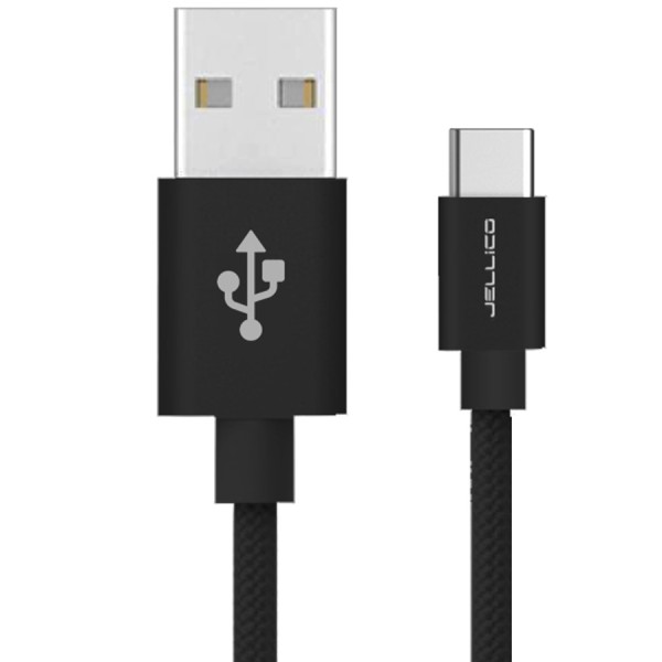 Jelico GS-30 Καλώδιο Φόρτισης  USB - USB-C- Μαυρο 3m