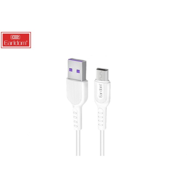Earldom EC-183 Καλώδιο USB - micro Άσπρο 1m