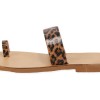 Beautifulshop Γυναικείες Παντόφλες Γνήσιο Δέρμα - Animal Print με Δάχτυλα