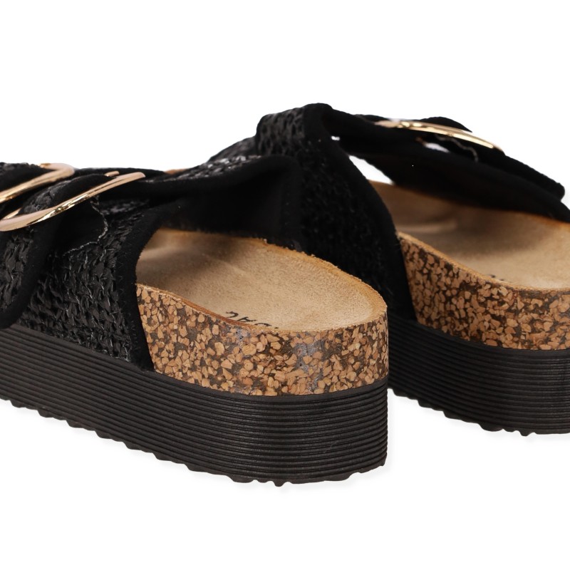 Γυναικεία Σανδάλια Flatform με Διπλές Τόκες