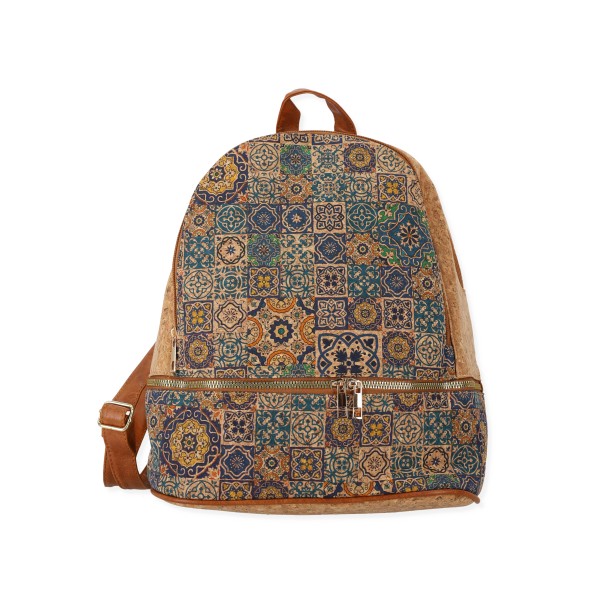 Vogue Hand Bag Γυναικεία Τσάντα Πλάτης με Πολύχρωμα Σχέδια