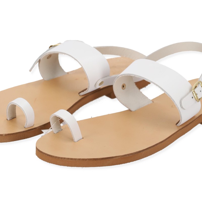 Beautifulshop Χειροποίητα Δερμάτινα Σανδάλια με Δάχτυλο