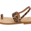 Beautifulshop Χειροποίητα Δερμάτινα Σανδάλια με Δάχτυλο -Animal Print Beautifulshop Χειροποίητα Δερμάτινα Σανδάλια με Δάχτυλο -Animal Print