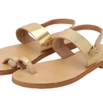 Beautifulshop Χειροποίητα Δερμάτινα Σανδάλια με Δάχτυλο