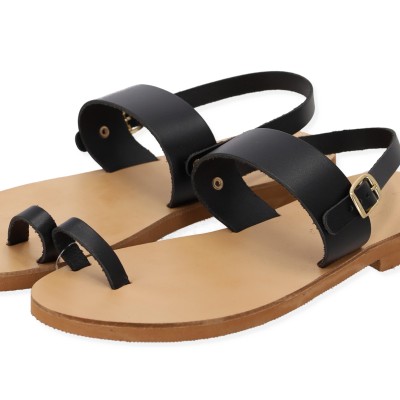 Beautifulshop Χειροποίητα Δερμάτινα Σανδάλια με Δάχτυλο