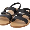 Beautifulshop Σανδάλια Flatforms από Γνήσιο Δέρμα με Λουράκι