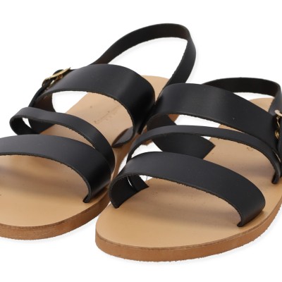 Beautifulshop Σανδάλια Flatforms από Γνήσιο Δέρμα με Λουράκι
