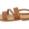 Beautifulshop Σανδάλια Flatforms από Γνήσιο Δέρμα με Λουράκι