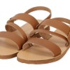 Beautifulshop Σανδάλια Flatforms από Γνήσιο Δέρμα με Λουράκι
