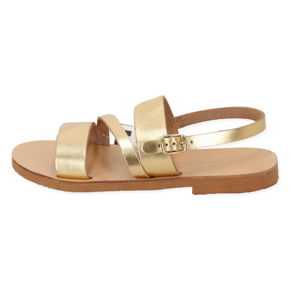 Beautifulshop Σανδάλια Flatforms από Γνήσιο Δέρμα με Λουράκι