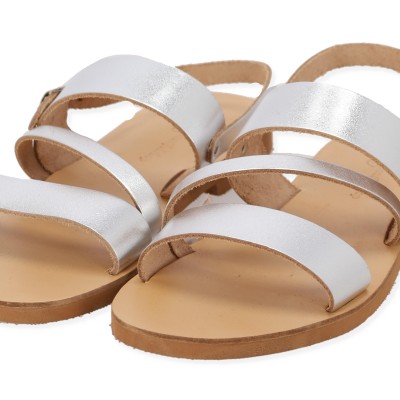 Beautifulshop Σανδάλια Flatforms από Γνήσιο Δέρμα με Λουράκι