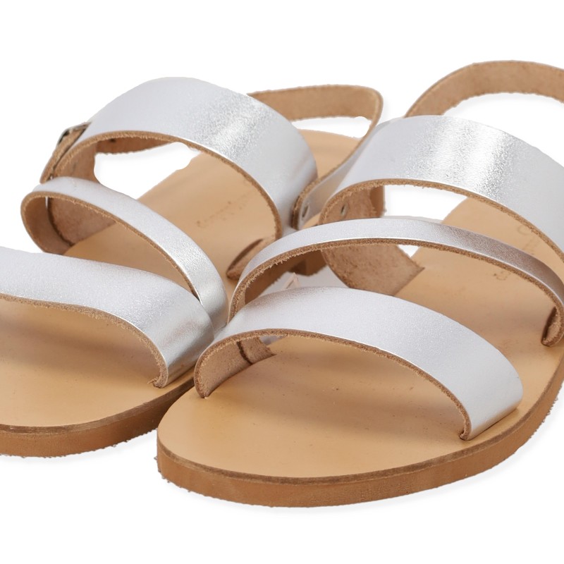 Beautifulshop Σανδάλια Flatforms από Γνήσιο Δέρμα με Λουράκι