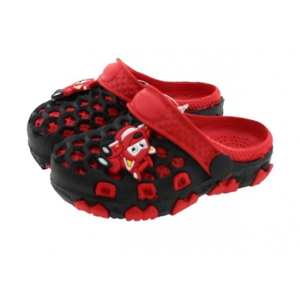 Παιδικά Crocs Για Αγόρια σε Μαύρο-Κόκκινο Χρώμα