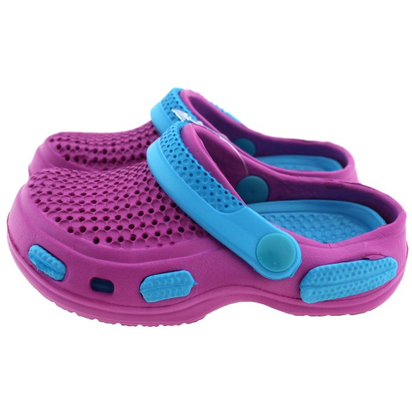 Παιδικά Crocs για Κορίτσια σε Μωβ-Γαλάζιο Χρώμα