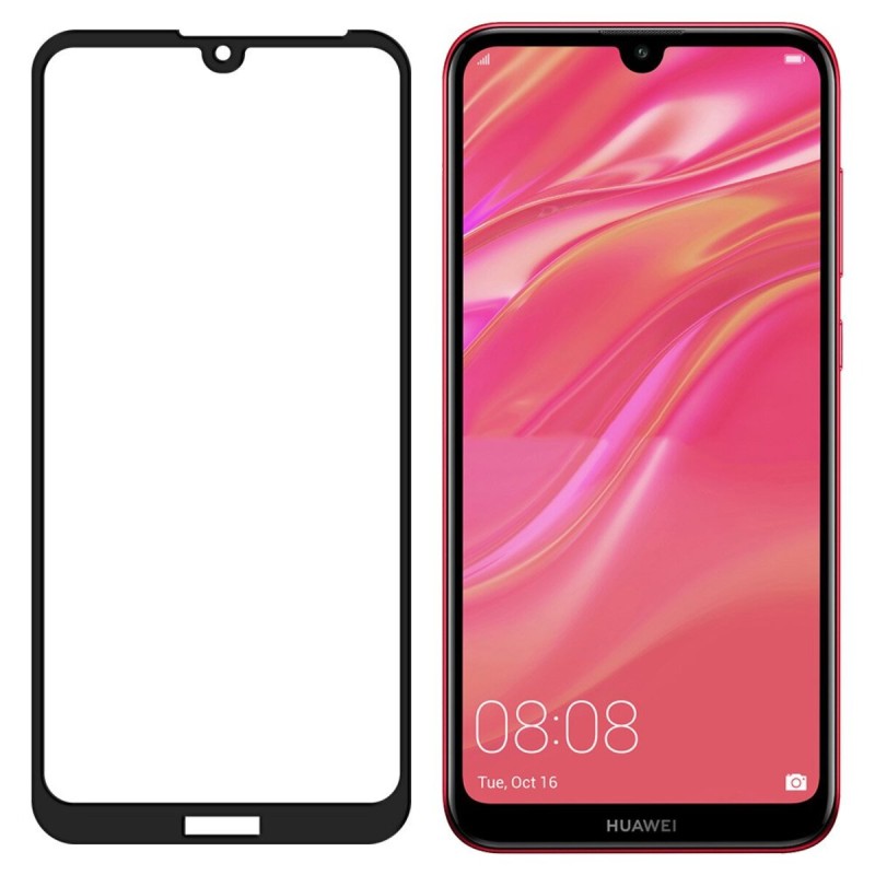 Fullscreen Tempered Glass Μαύρο (Huawei Y5 2019 & Honor 8s)