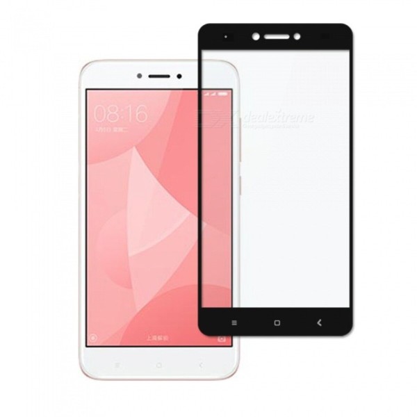 Fullscreen Tempered Glass Μαύρο (Xiaomi Redmi Note 4x)