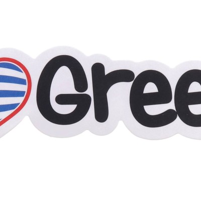 Αυτοκόλλητο Αυτοκινήτου I Love Greece Αυτοκόλλητο Αυτοκινήτου I Love Greece