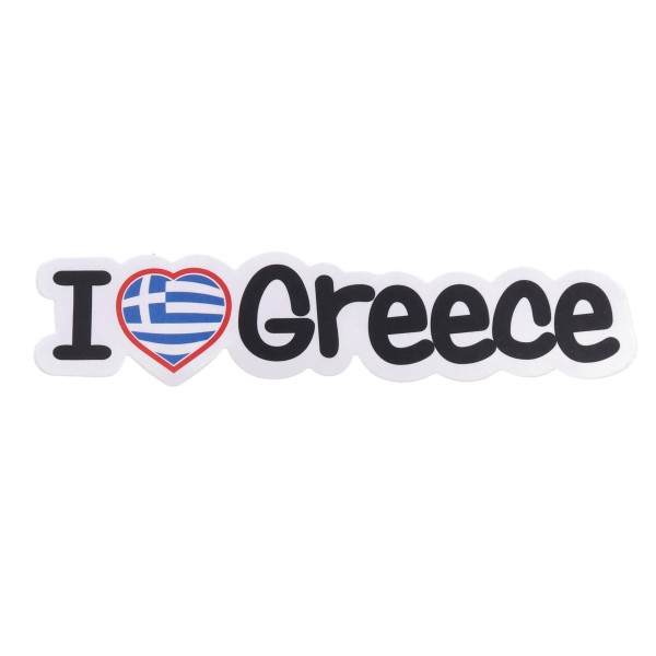 Αυτοκόλλητο Αυτοκινήτου I Love Greece