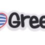 Αυτοκόλλητο Αυτοκινήτου I Love Greece