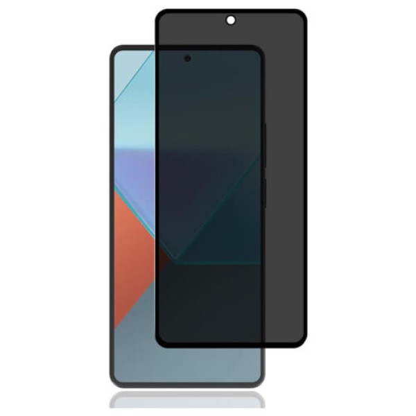 Oba Style Privacy Fullscreen Tempered Glass Μαύρο (Xiaomi Redmi Note 14 4G) Αξεσουάρ Κινητών/Tablet